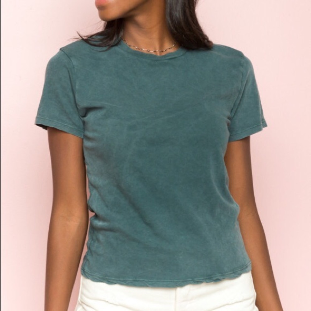 Brandy Melville Washed Green Tshirt